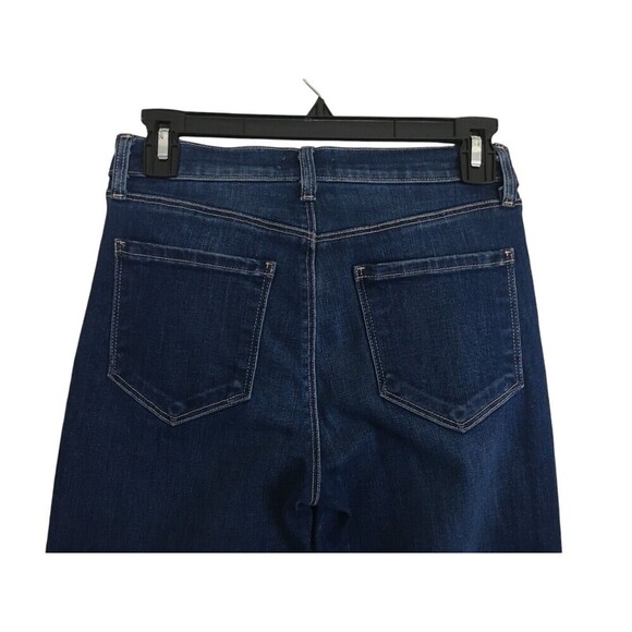 L'Agence Jeans Women's Size 25 Blue Cotton Blend Alexia Colton Straight Leg - Picture 5 of 7